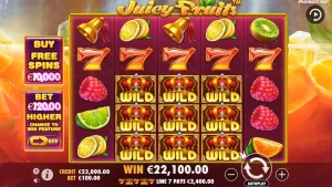 Pesta Buah Segar & Kejutan Cuan Tiap Putaran di Juicy Fruits